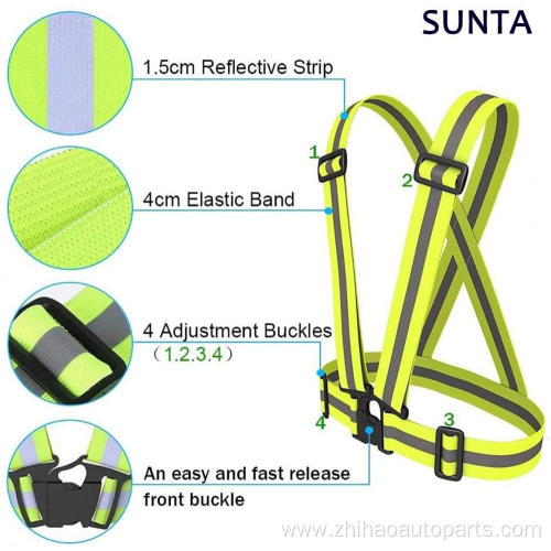 100% Polyester High Visibility Strap Vest